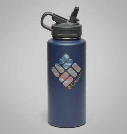 Stainless Steel Vacuum Bottle With Straw - 32 ounces