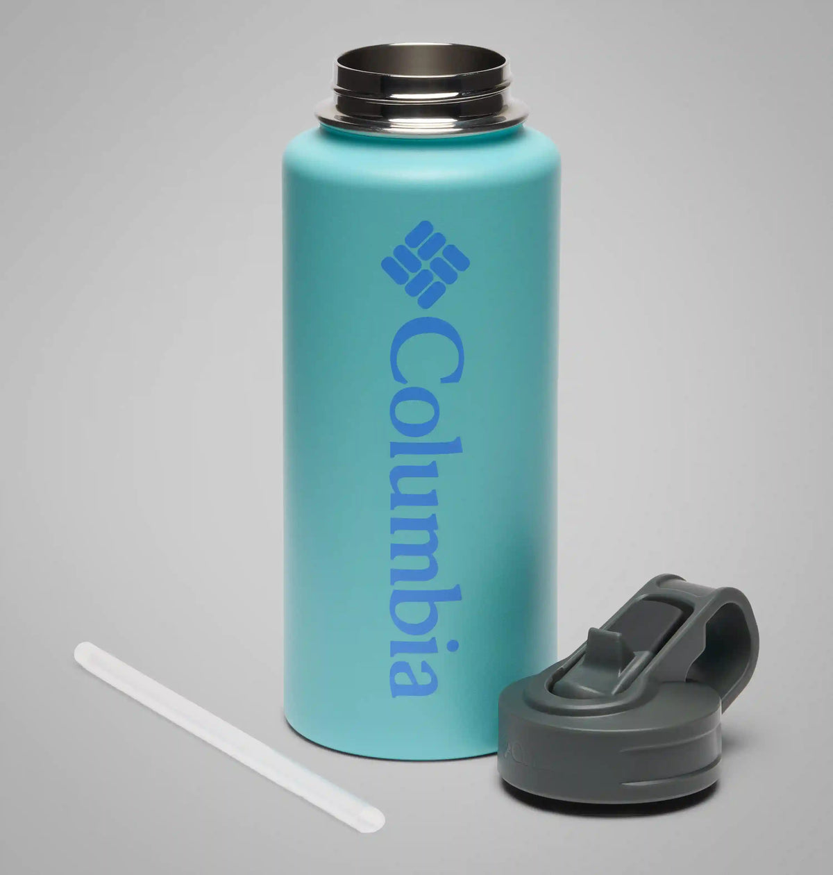 Stainless Steel Vacuum Bottle With Straw - 32 ounces