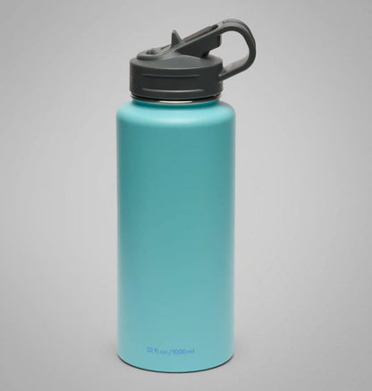 Stainless Steel Vacuum Bottle With Straw - 32 ounces
