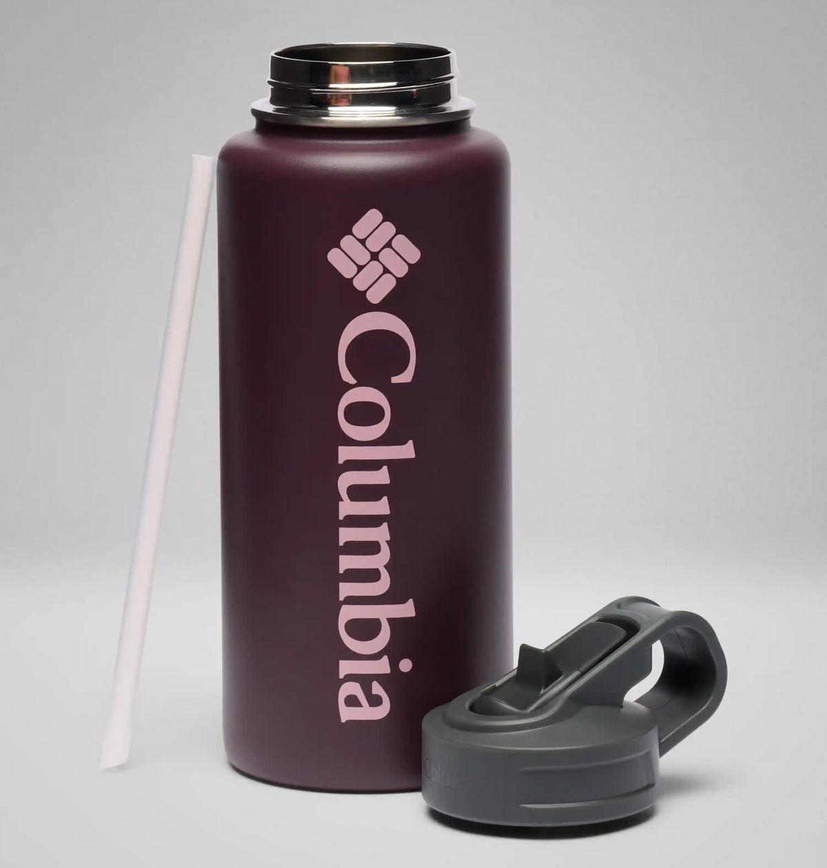 Stainless Steel Vacuum Bottle With Straw - 32 ounces