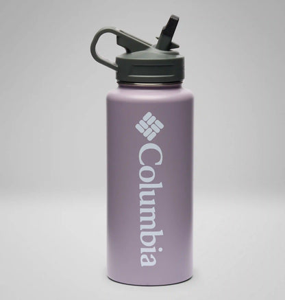 Stainless Steel Vacuum Bottle With Straw - 32 ounces