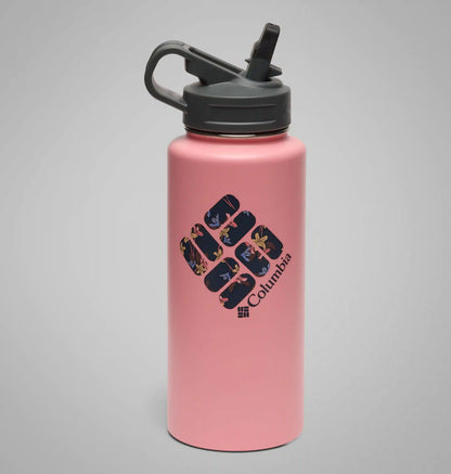 Stainless Steel Vacuum Bottle With Straw - 32 ounces