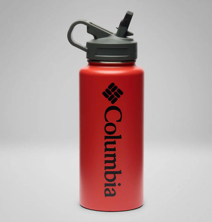 Stainless Steel Vacuum Bottle With Straw - 32 ounces