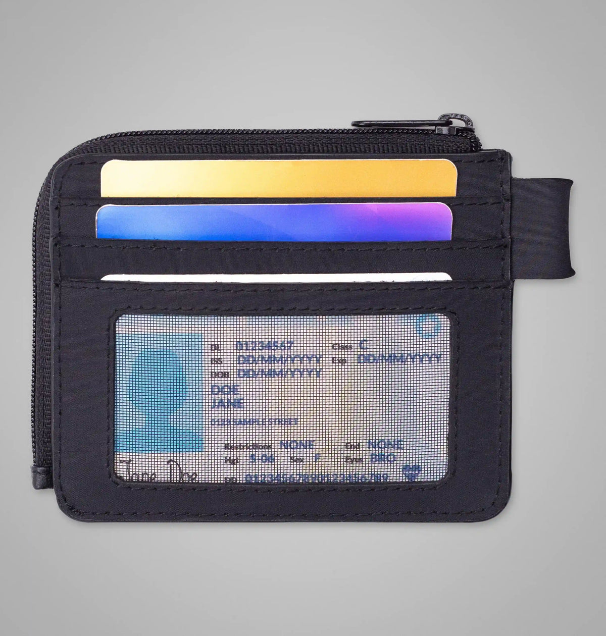 Half-Zip Wallet with Keychain