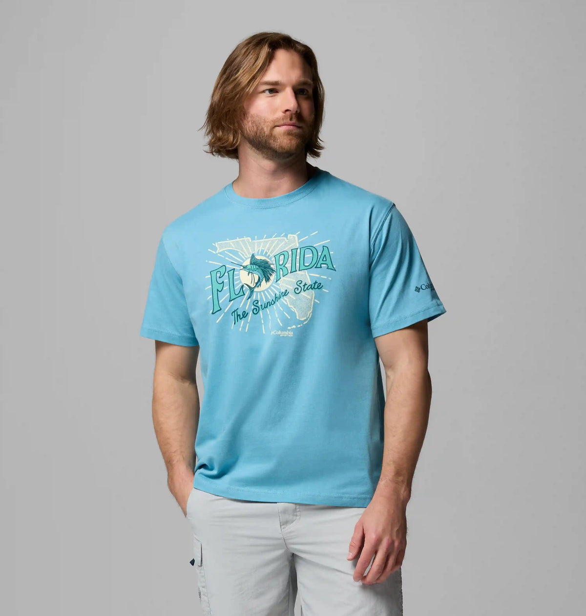 Men's Vacation Marlin FL PFG Short Sleeve T-Shirt