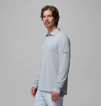 Men's Omni-Wick Pin High Long Sleeve Polo