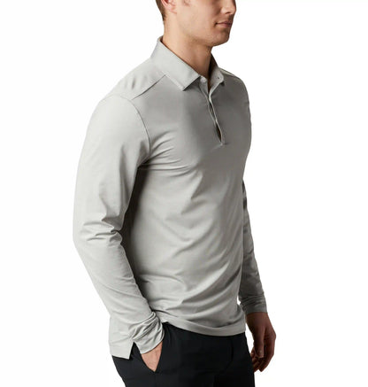 Men's Omni-Wick Pin High Long Sleeve Polo