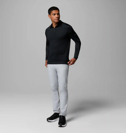 Men's Omni-Wick Pin High Long Sleeve Polo