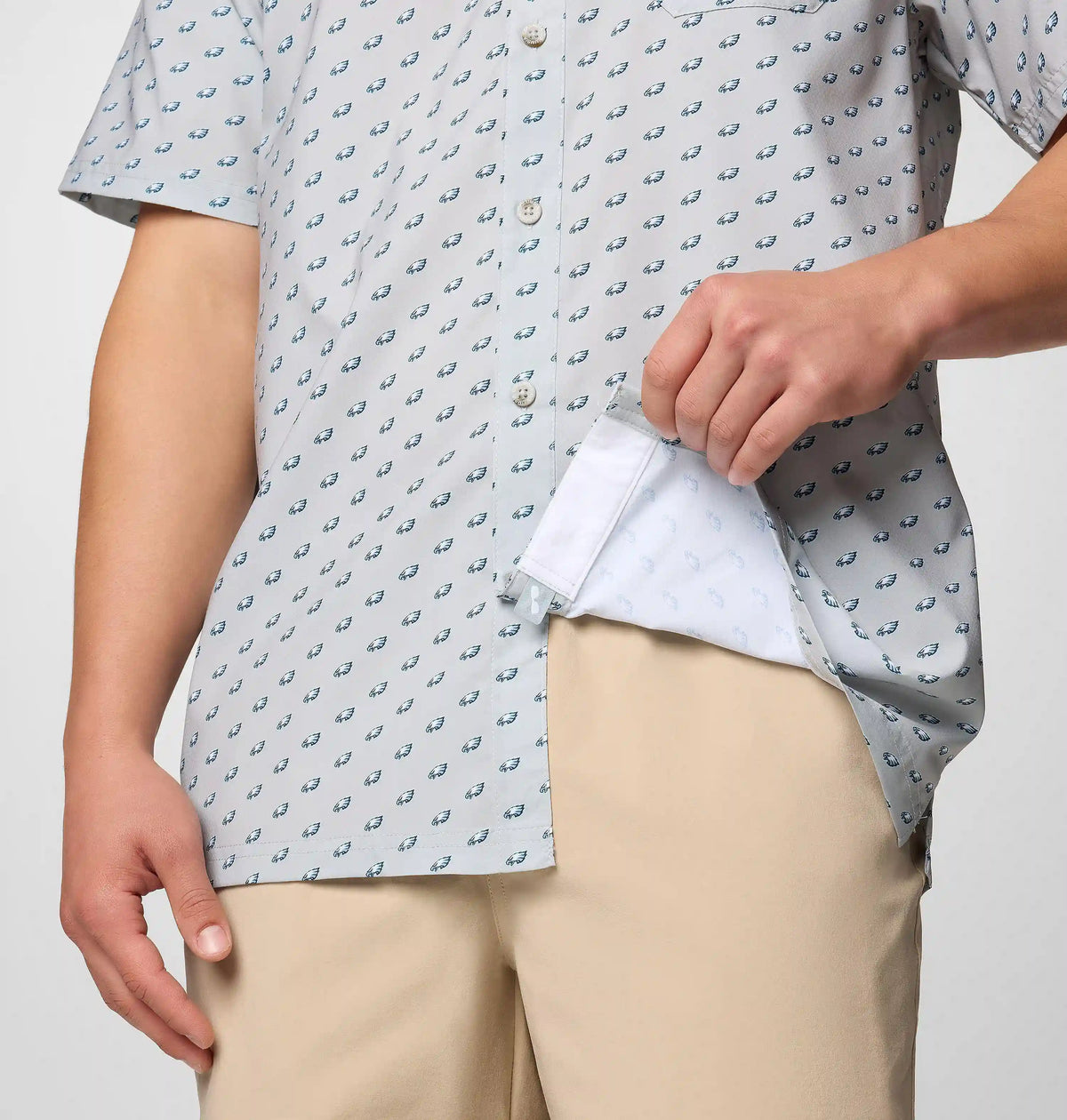 Men's PFG Super Slack Tide Short Sleeve Shirt - Philadelphia Eagles