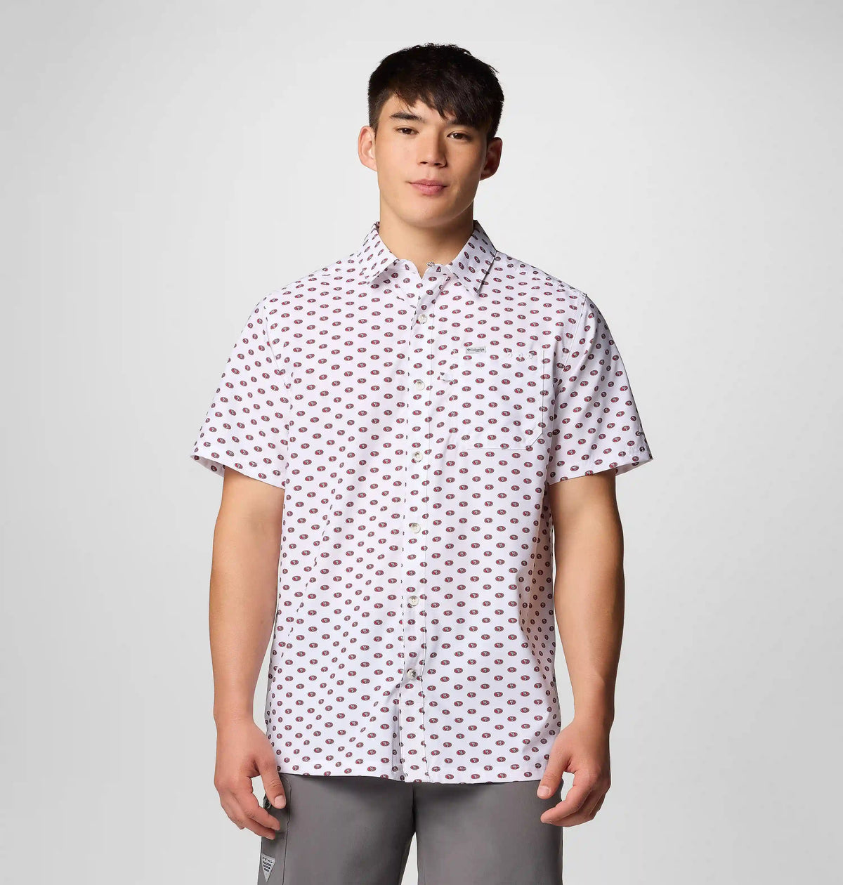 Men's PFG Super Slack Tide Short Sleeve Shirt - San Francisco 49ers
