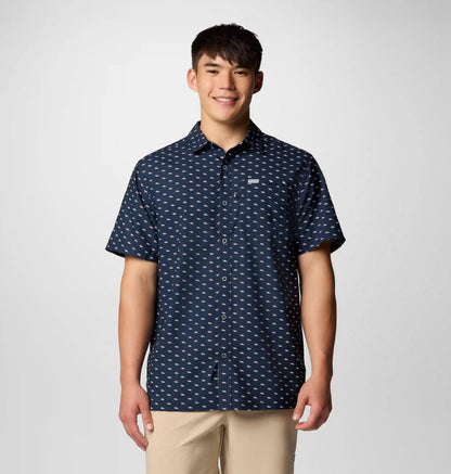 Men's PFG Super Slack Tide Short Sleeve Shirt - Denver Broncos