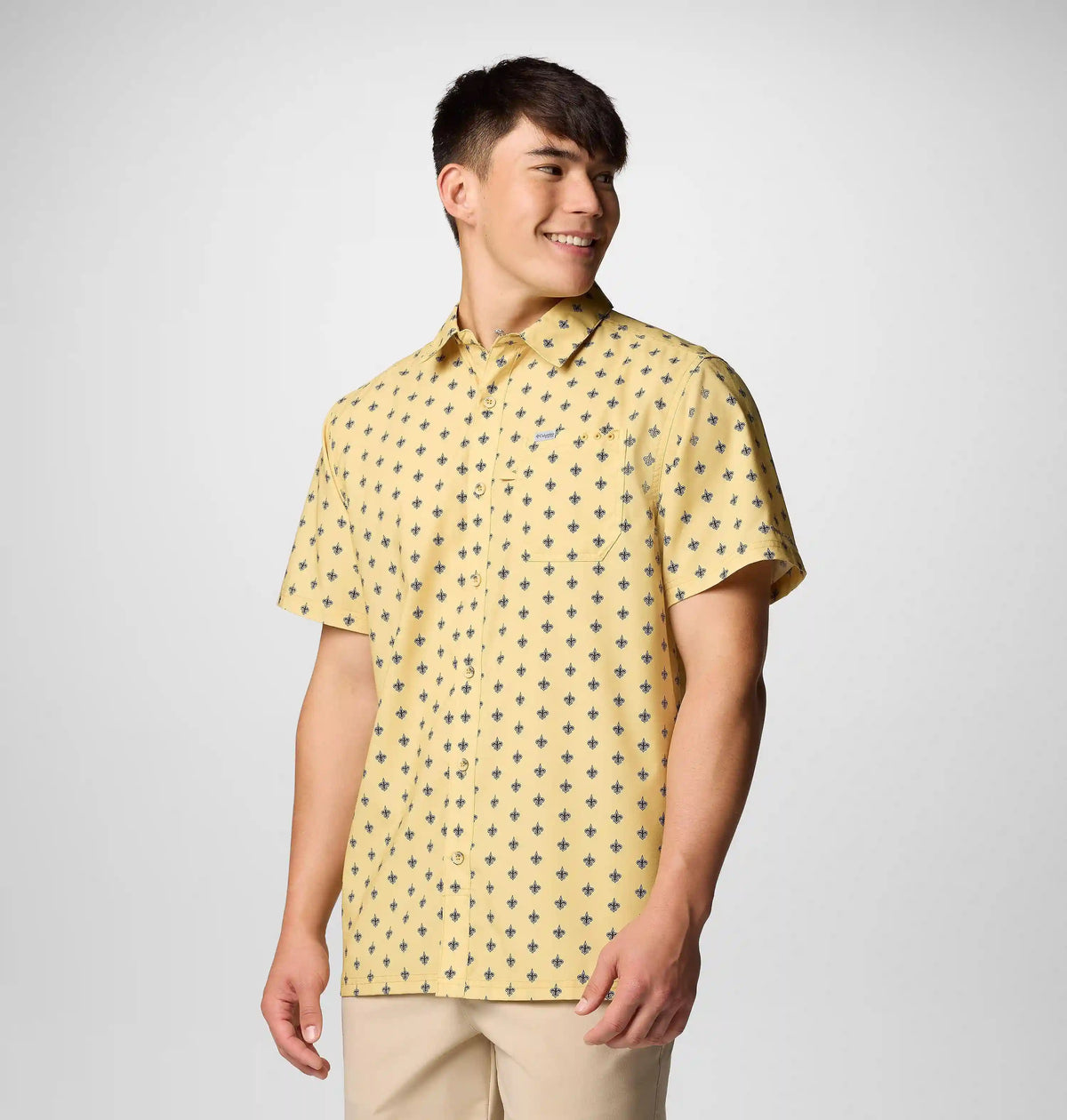 Men's PFG Super Slack Tide Short Sleeve Shirt - New Orleans Saints
