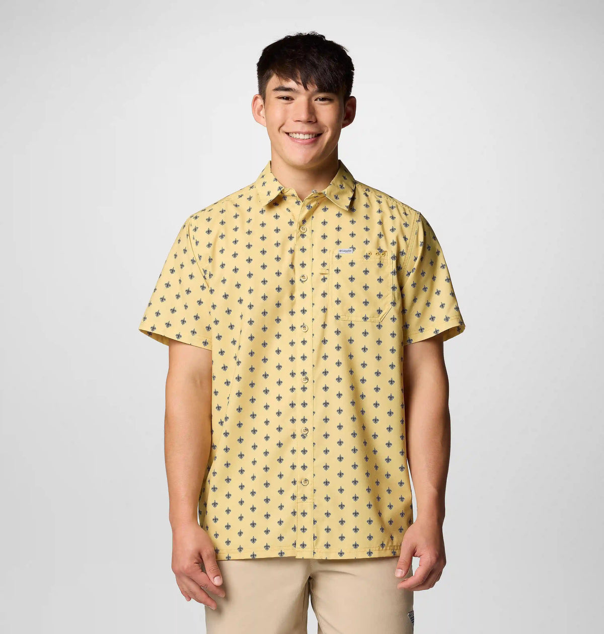 Men's PFG Super Slack Tide Short Sleeve Shirt - New Orleans Saints