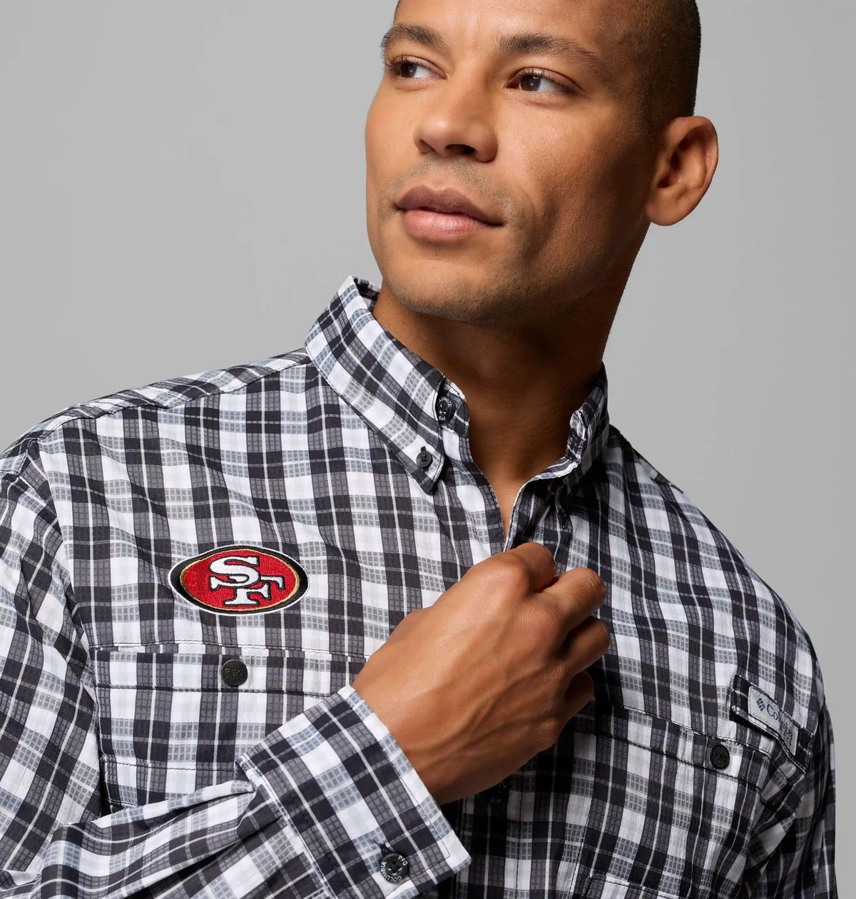 Men's PFG Super Tamiami Long Sleeve Shirt - San Francisco 49ers
