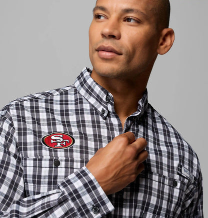 Men's PFG Super Tamiami Long Sleeve Shirt - San Francisco 49ers