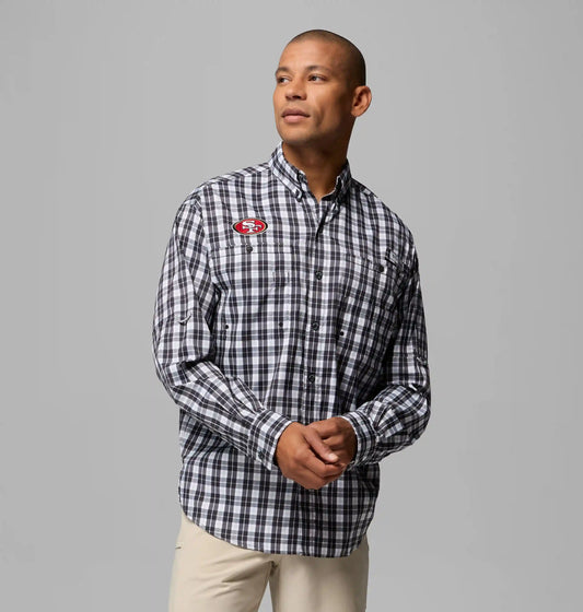 Men's PFG Super Tamiami Long Sleeve Shirt - San Francisco 49ers