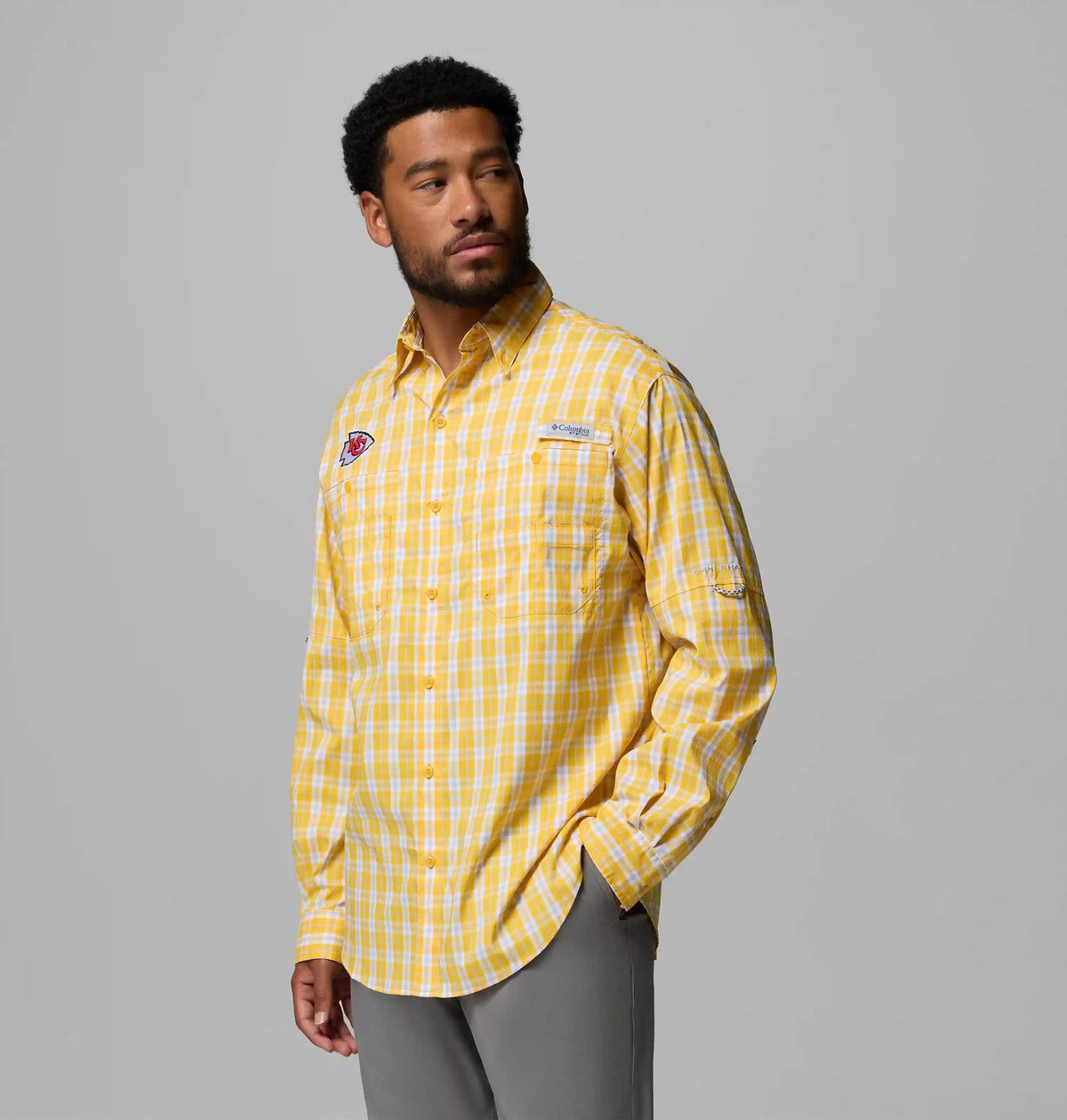 Men's PFG Super Tamiami Long Sleeve Shirt - New Orleans Saints