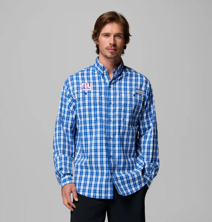 Men's PFG Super Tamiami Long Sleeve Shirt - New York Giants