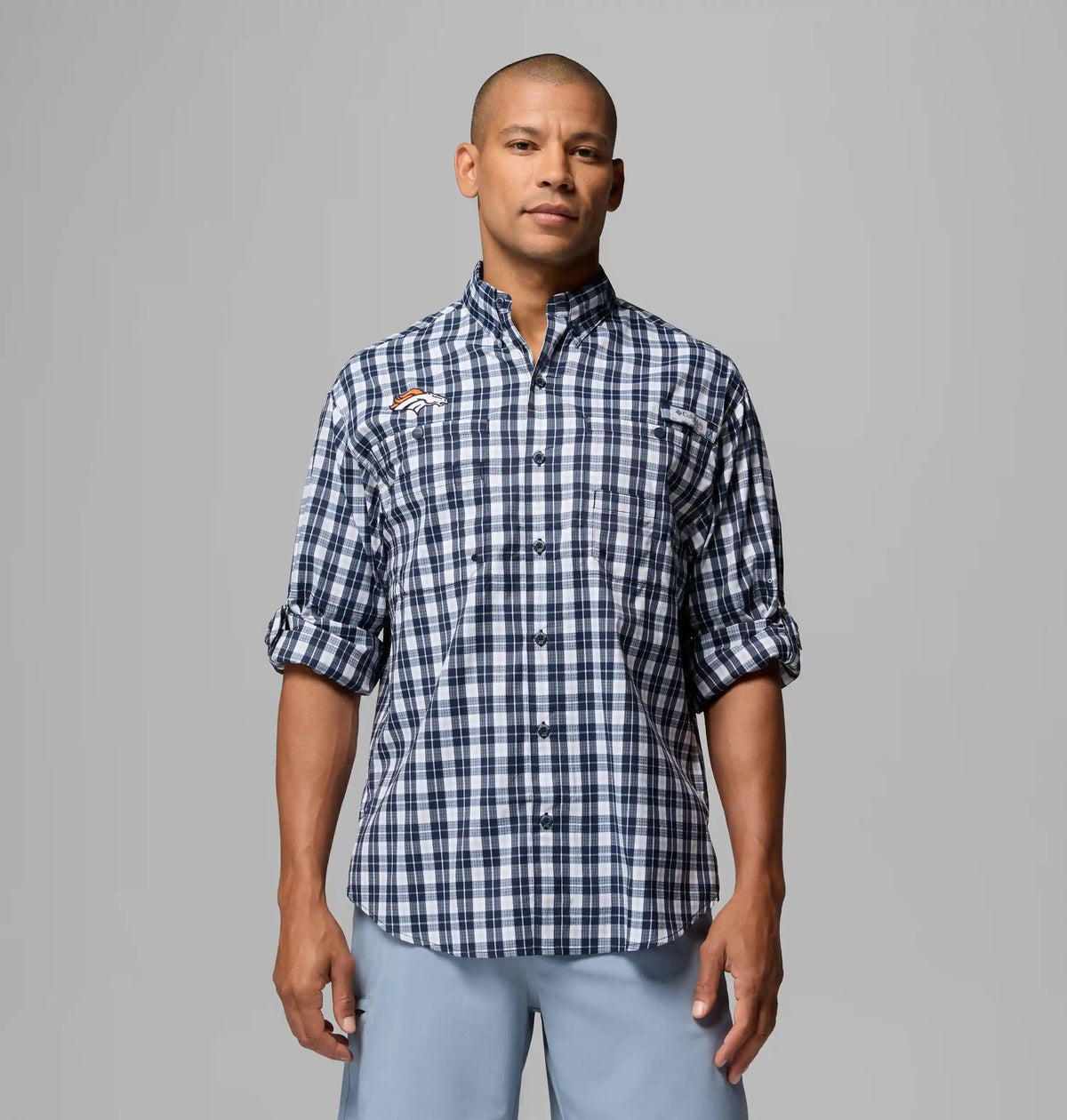 Men's PFG Super Tamiami Long Sleeve Shirt - Denver Broncos