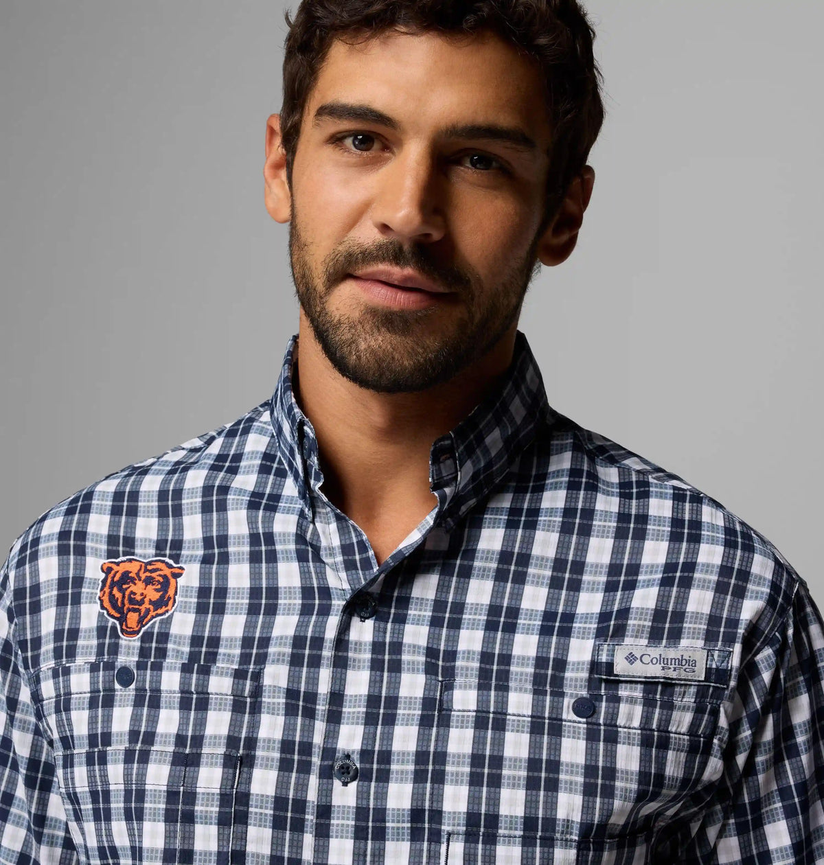 Men's PFG Super Tamiami Long Sleeve Shirt - Chicago Bears