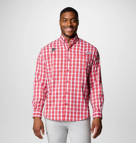 Men's PFG Super Tamiami Long Sleeve Shirt - Atlanta Falcons