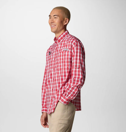 Men's PFG Super Tamiami Long Sleeve Shirt - Houston Texans