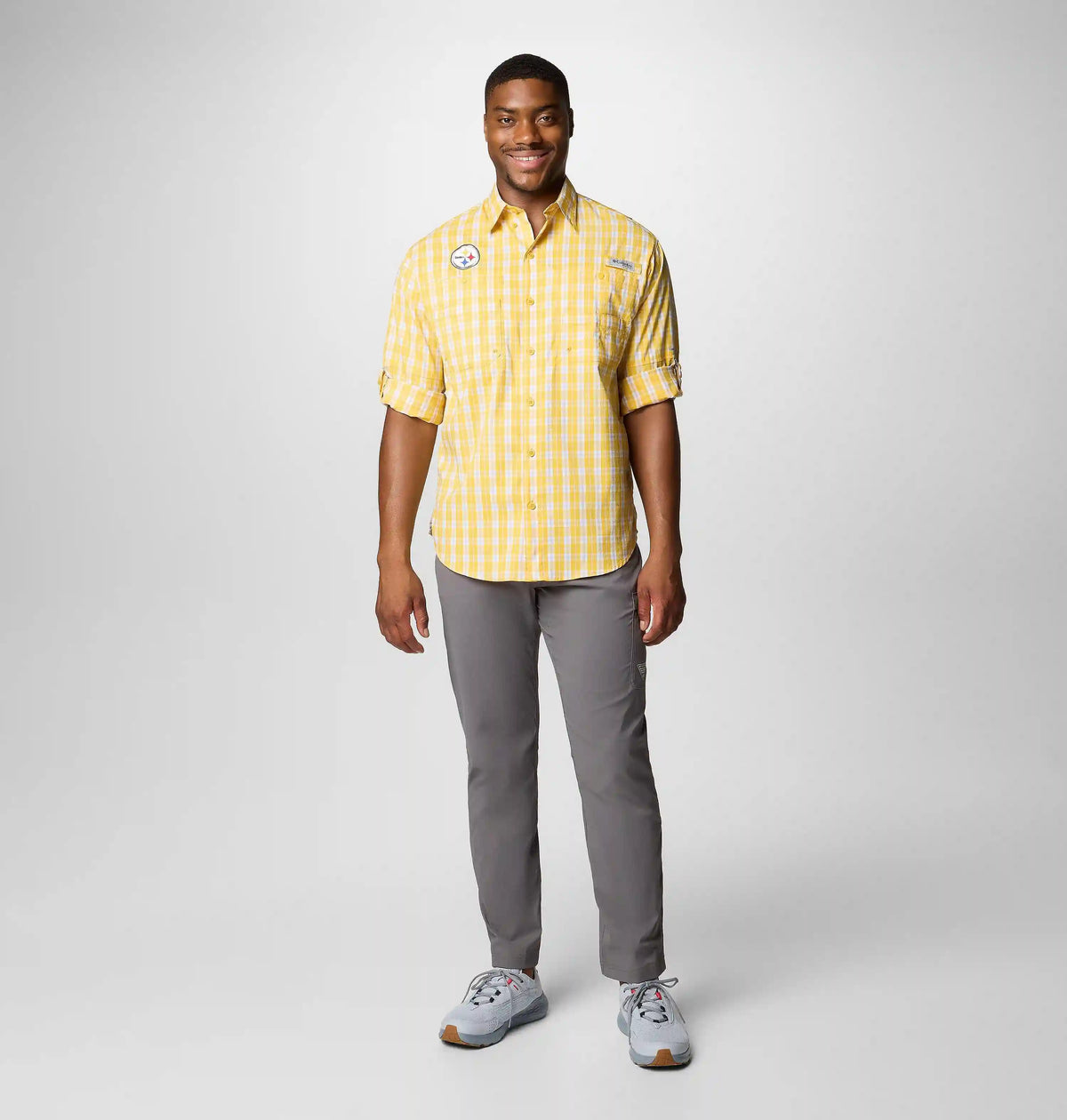 Men's PFG Super Tamiami Long Sleeve Shirt - Pittsburgh Steelers