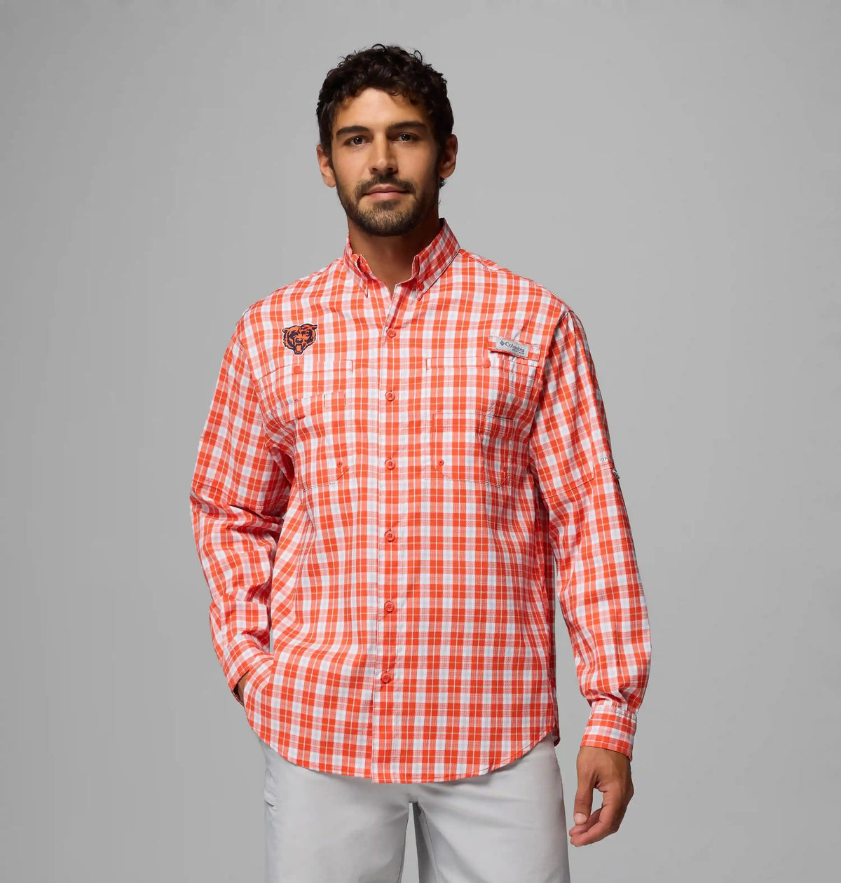Men's PFG Super Tamiami Long Sleeve Shirt - Chicago Bears