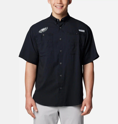 Men's PFG Tamiami Short Sleeve Shirt - Philadelphia Eagles