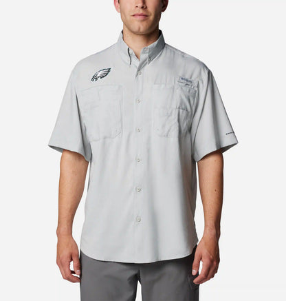 Men's PFG Tamiami Short Sleeve Shirt - Philadelphia Eagles