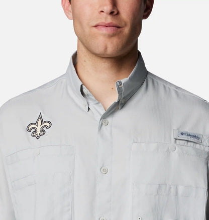 Men's PFG Tamiami Short Sleeve Shirt - New Orleans Saints
