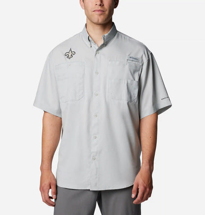 Men's PFG Tamiami Short Sleeve Shirt - New Orleans Saints