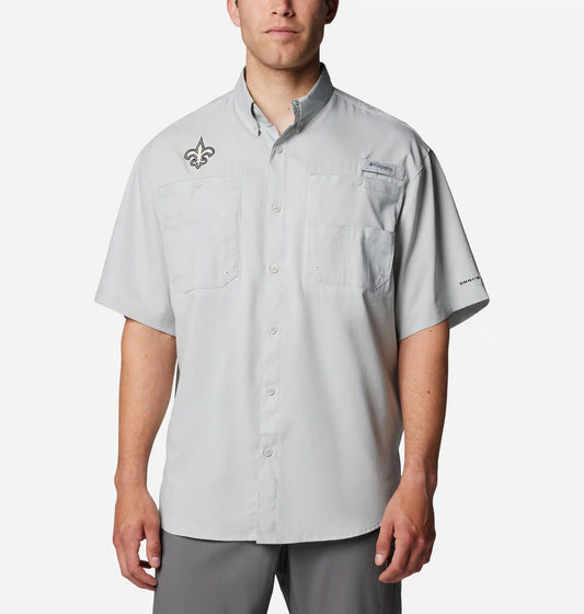 Men's PFG Tamiami Short Sleeve Shirt - New Orleans Saints