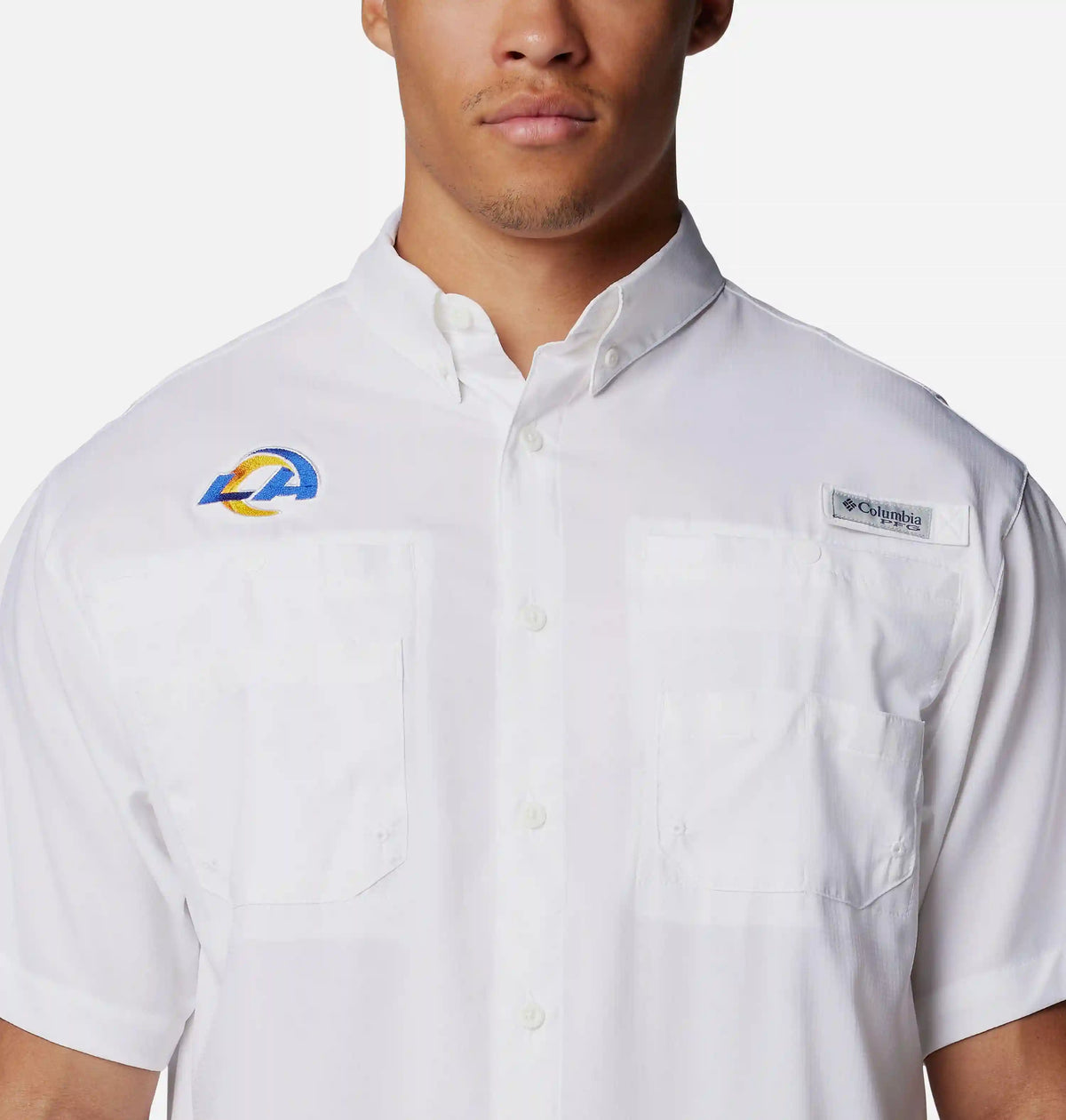Men's PFG Tamiami Short Sleeve Shirt - Los Angeles Rams
