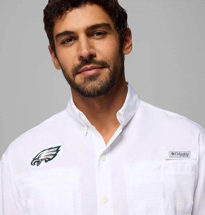 Men's PFG Tamiami Short Sleeve Shirt - Philadelphia Eagles