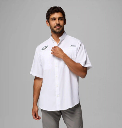 Men's PFG Tamiami Short Sleeve Shirt - Philadelphia Eagles