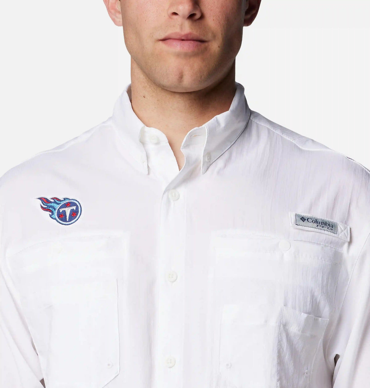 Men's PFG Tamiami Short Sleeve Shirt - Tennessee Titans