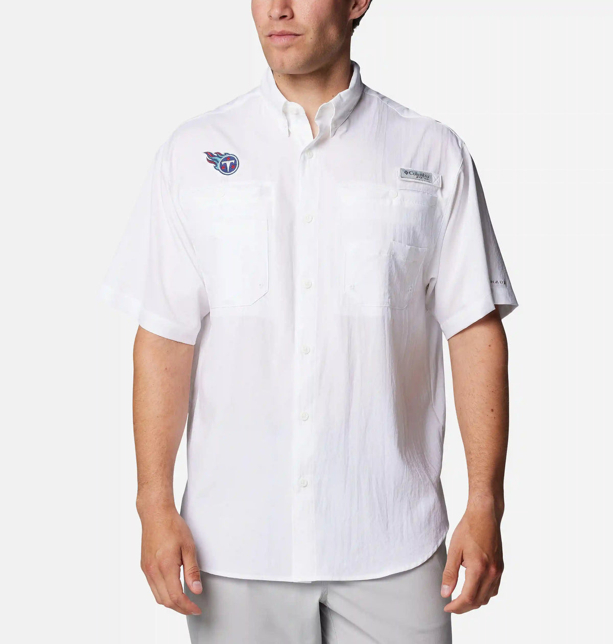 Men's PFG Tamiami Short Sleeve Shirt - Tennessee Titans