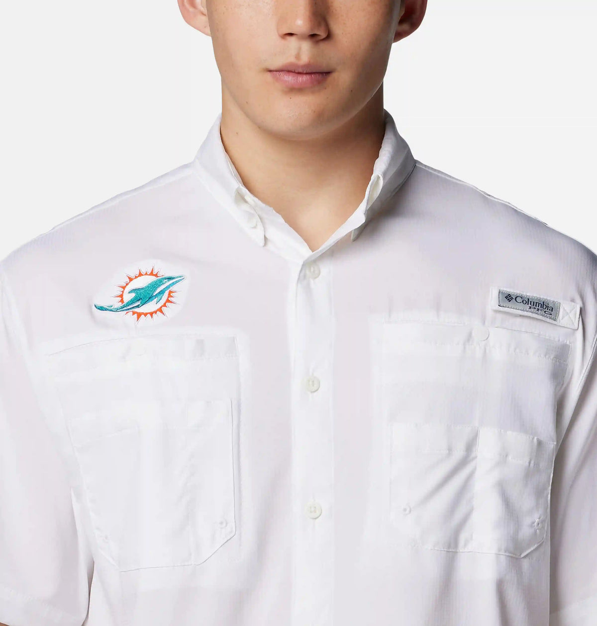 Men's PFG Tamiami Short Sleeve Shirt - Miami Dolphins