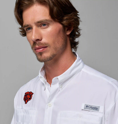 Men's PFG Tamiami Short Sleeve Shirt - Chicago Bears
