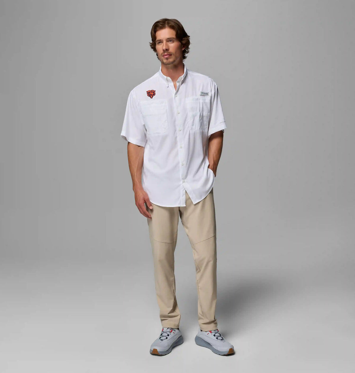 Men's PFG Tamiami Short Sleeve Shirt - Chicago Bears