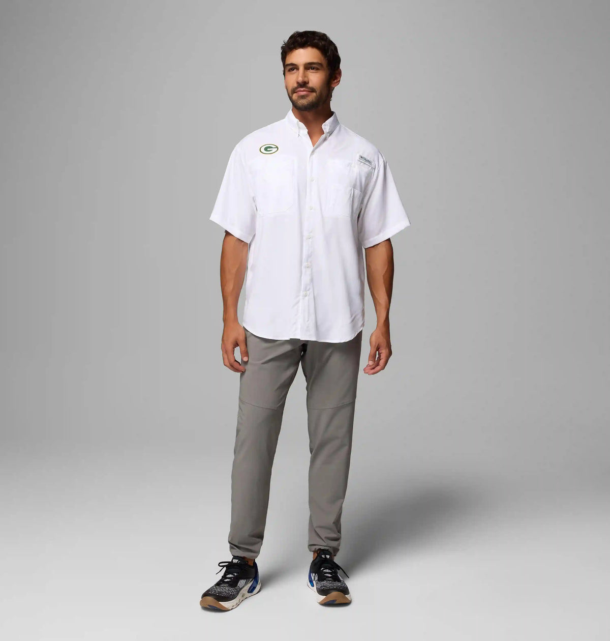 Men's PFG Tamiami Short Sleeve Shirt - Green Bay Packers