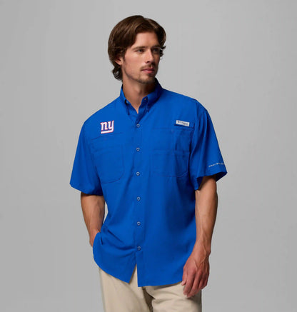 Men's PFG Tamiami Short Sleeve Shirt - New York Giants