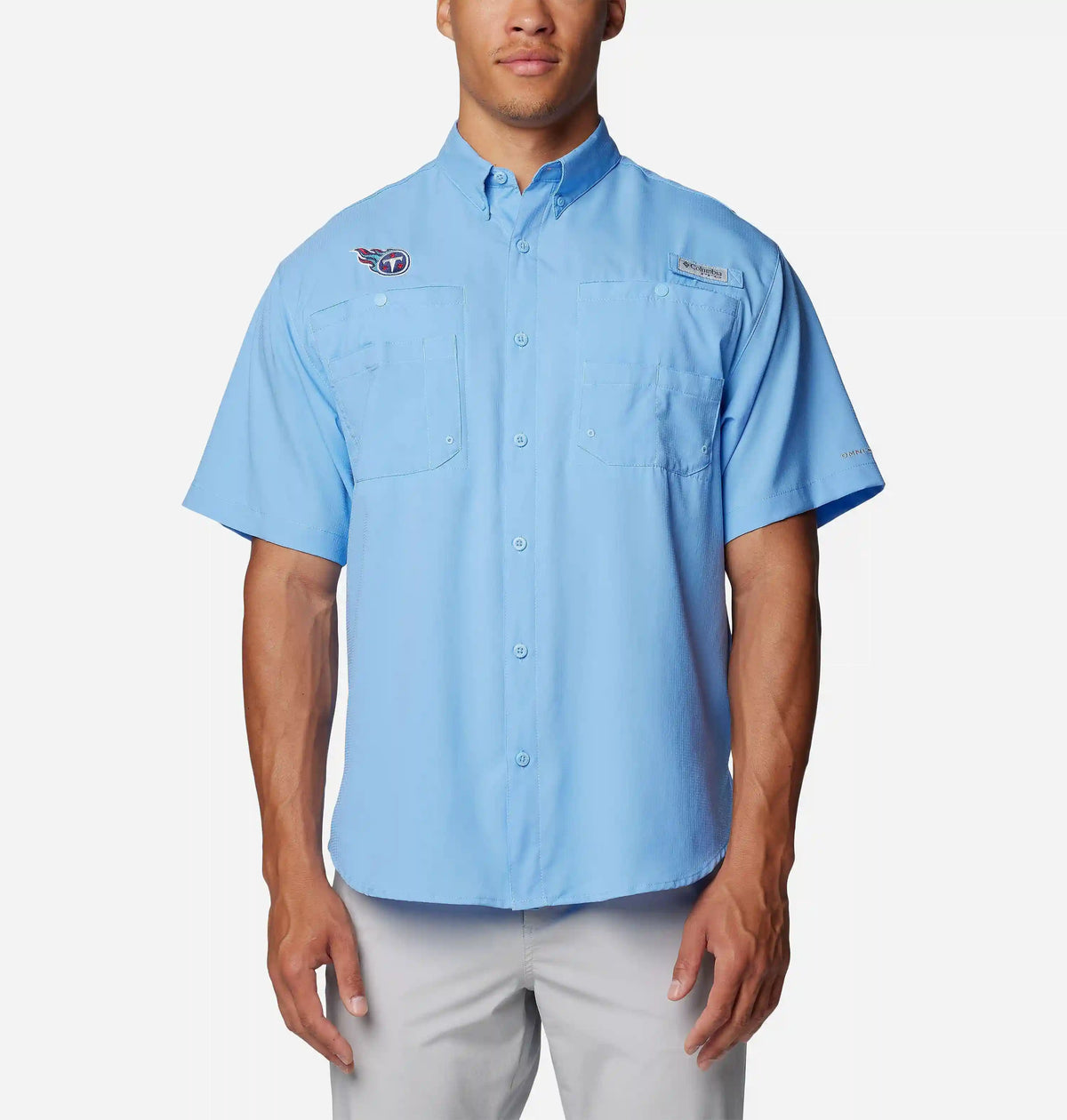 Men's PFG Tamiami Short Sleeve Shirt - Tennessee Titans