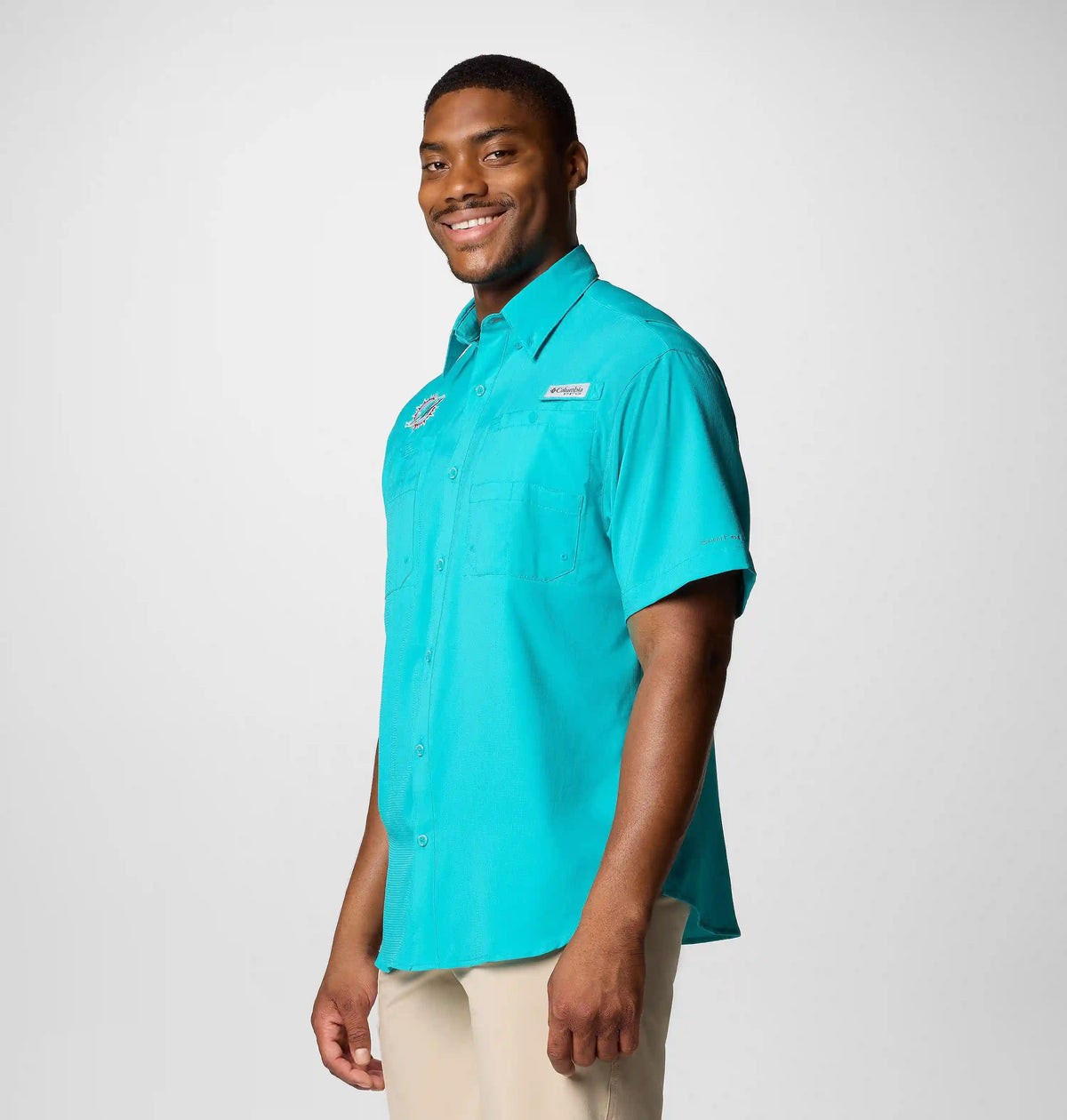 Men's PFG Tamiami Short Sleeve Shirt - Miami Dolphins