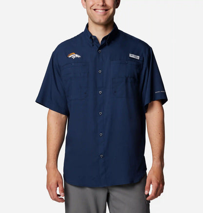 Men's PFG Tamiami Short Sleeve Shirt - Denver Broncos