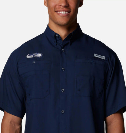Men's PFG Tamiami Short Sleeve Shirt - Seattle Seahawks