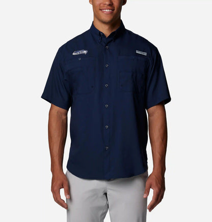 Men's PFG Tamiami Short Sleeve Shirt - Seattle Seahawks