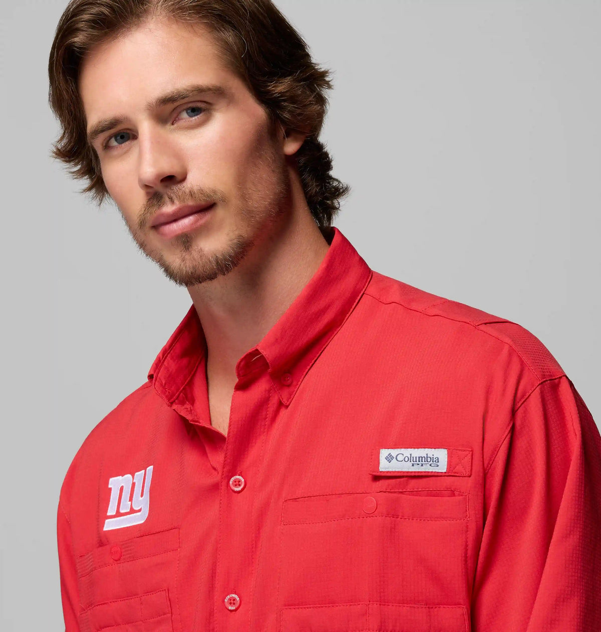 Men's PFG Tamiami Short Sleeve Shirt - New York Giants