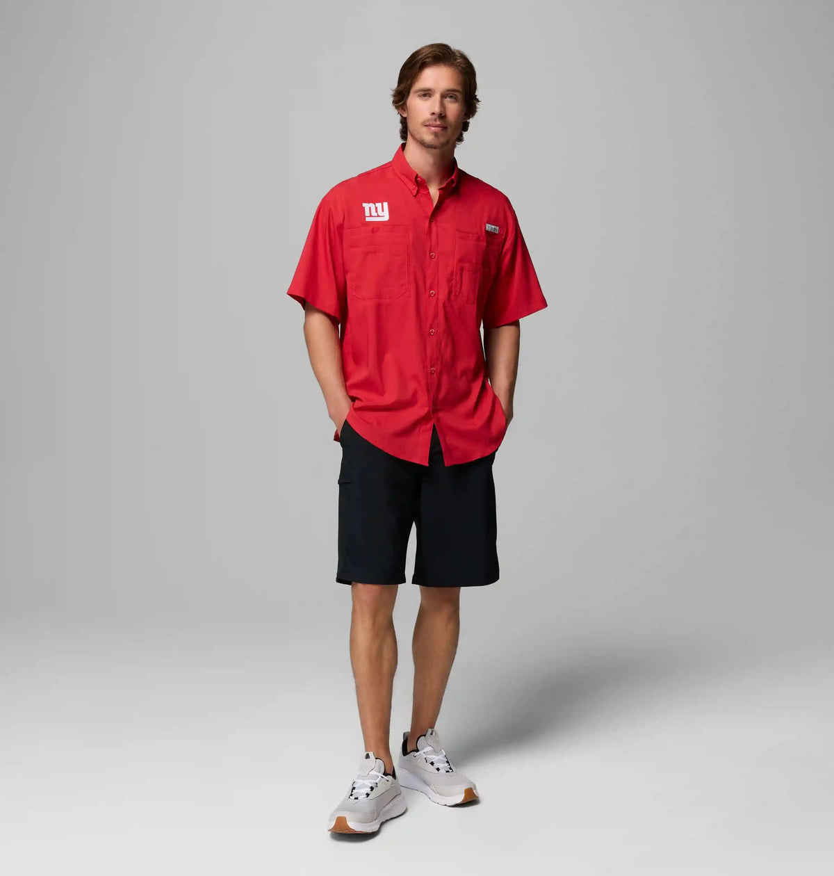 Men's PFG Tamiami Short Sleeve Shirt - New York Giants